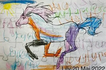 Le cheval a Lily jigsaw puzzle