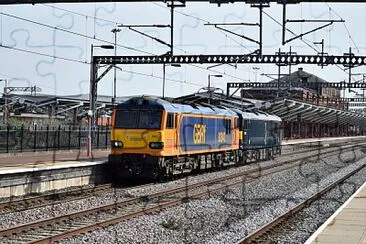 Class 92 's at Rugby jigsaw puzzle