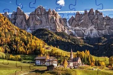 Val di Funes-Dolomitas jigsaw puzzle