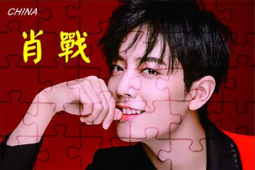 Chinese actor Xiao Zhan jigsaw puzzle