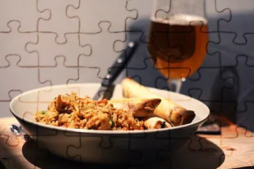 a jigsaw puzzle