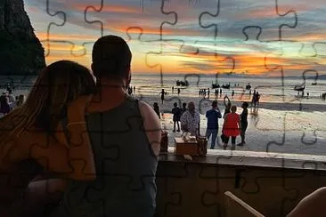 שקיעה רומנטית בתאילנד jigsaw puzzle