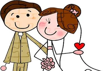 novios ramo rosa jigsaw puzzle