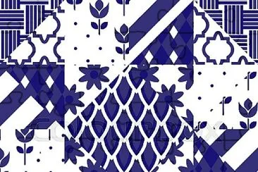 aplique tela azul jigsaw puzzle