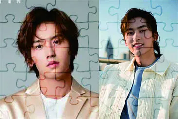 Chinese actor Zhang ZheHan jigsaw puzzle