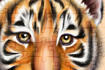 Cute Tiger Portrait