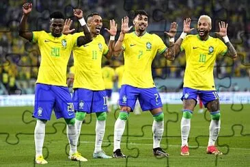 Brazil dancing before losing the next game jigsaw puzzle