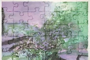 Zao Wou Ki mauve et vert