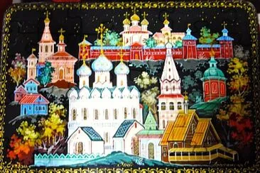 ville à l 'église blanche jigsaw puzzle