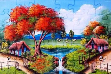 Pintura jigsaw puzzle