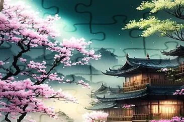 Japonés jigsaw puzzle