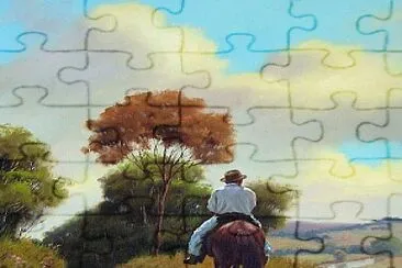 Caballo y jinete jigsaw puzzle