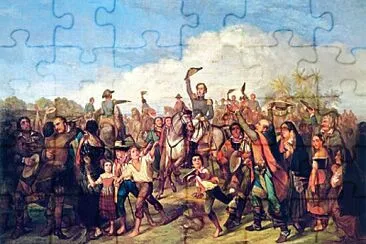 a jigsaw puzzle