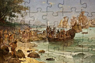 a jigsaw puzzle