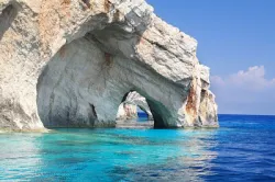 Blue caves on Zakynthos, Greece