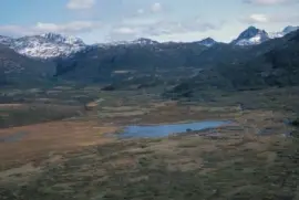 Пейзаж на национален резерват за диви животни на полуостров Аляска