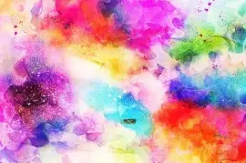 Layout abstrato colorido