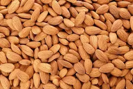 Nueces de almendra como fondo