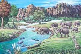 Elefanten-Ölgemälde