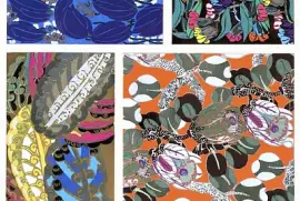 פאזל של דפוס ארט דקו וינטג', וריאציות 1