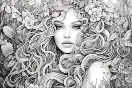 Página para colorir para adultos