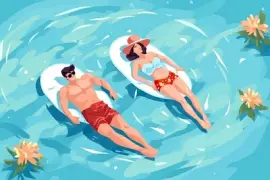 Sunbathing jigsaw puzzle