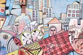 Цветно изкуство за стени в Маями