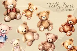Colección de osos de peluche