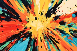 Abstrakte kosmische Explosion