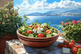 Griechischer Salat Frische