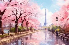 Blommande vår i Tokyo