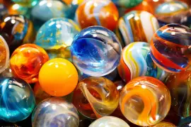 Close-up of Colorful Marbles jigsaw puzzle