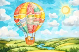 Aventure fantaisiste en montgolfière
