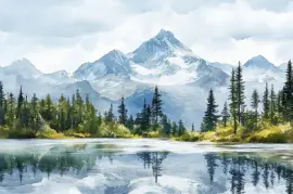 Majesté de la chaîne de montagnes