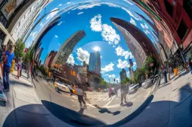 Życie uliczne w centrum miasta