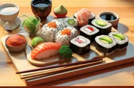 Die Kunst des Sushi-Arrangements
