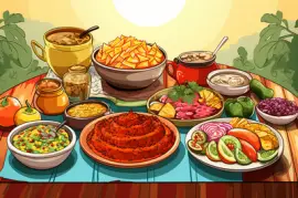 Mexikanischer Fiesta-Speisetisch