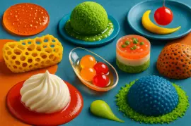 Collage artistique comestible