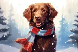 Dog in the Snow jigsaw puzzle