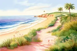 פאזל של חוף טרופי 