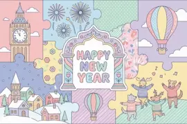 Szczęśliwego Nowego Roku Życzenia Jasna Ulica Scena