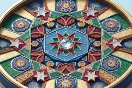 Kaleidoscope-like Pattern With Symmetrical Sh jigsaw puzzle