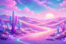 Fantasie-Wüstenlandschaft