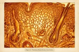 פאזל של מרקם נקבוביות עור