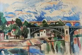Jean Dufy paysage avec pont