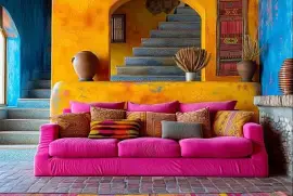 פאזל של Salón colorido