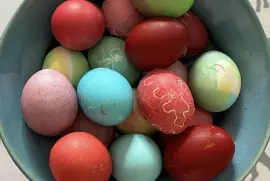 Easter Eggs in Bowl