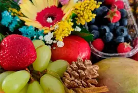 flores e frutas