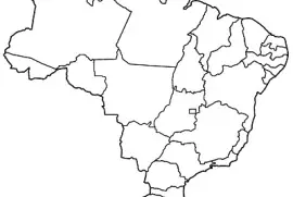 Quebra cabeça mapa do Brasil jigsaw puzzle