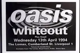 Oasis plus whiteout 1994